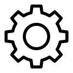 Settings Cog SVG Icon